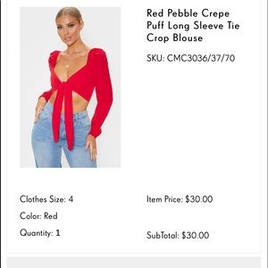 Top/ pretty little thing